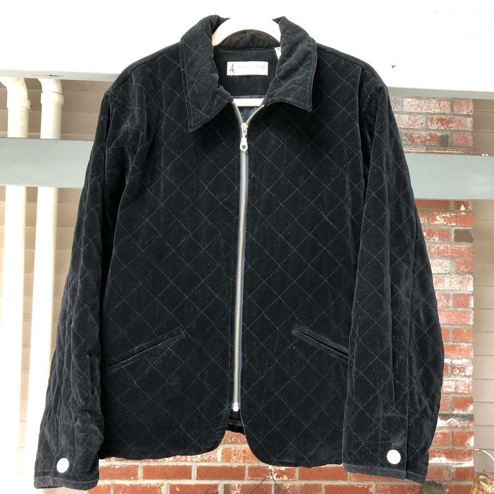 Marsh Landing Black Quilted Jacket w/Pockets